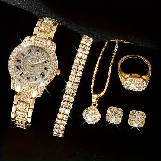 7pcs/set Women's Golden